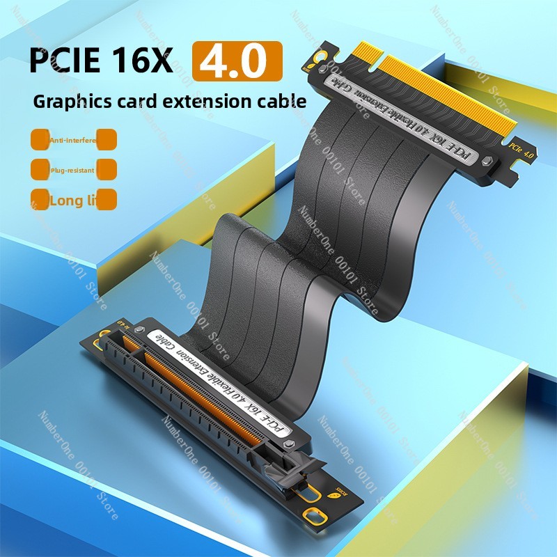 Itx Case Pcie Riser 4.0 - PCIe 4.0 x16 Uzatma Adaptör Kablosu,