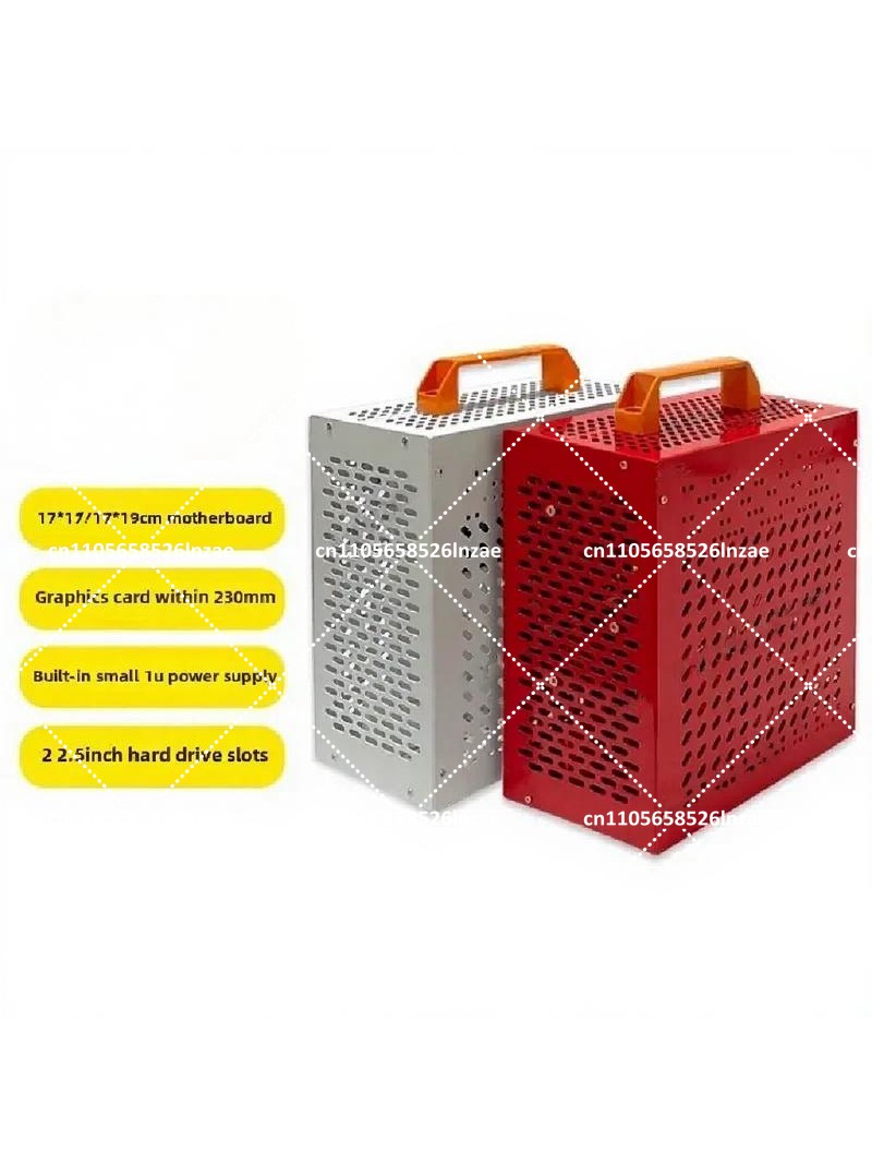 Mini Itx Case With Handle Portable - Beyaz Mini ITX PC Kasası 7.9L