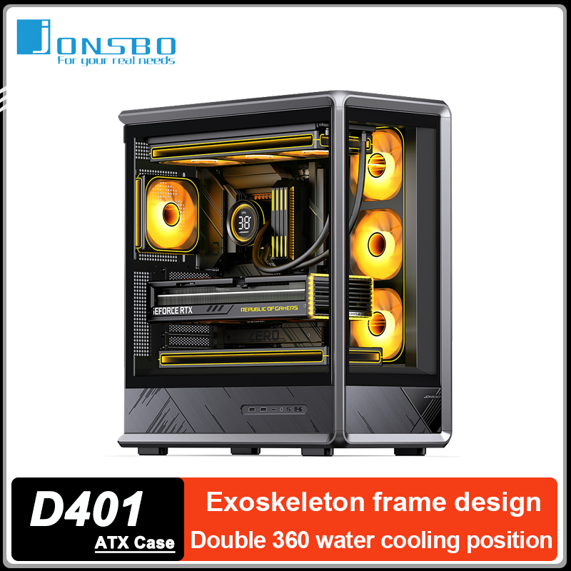 Mini Itx Case Water Cooling Support - JONSBO D401 ATX PC Kasası Exoskeleton