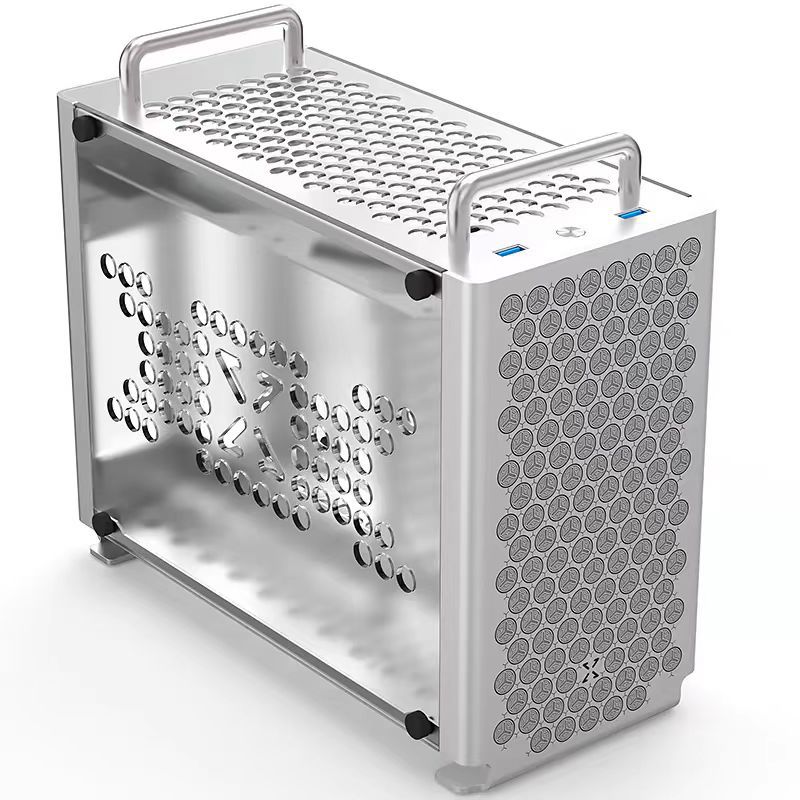 Mini Itx Case With Handle Portable - B2 Tamamen Alüminyum ITX Çift Kulplu