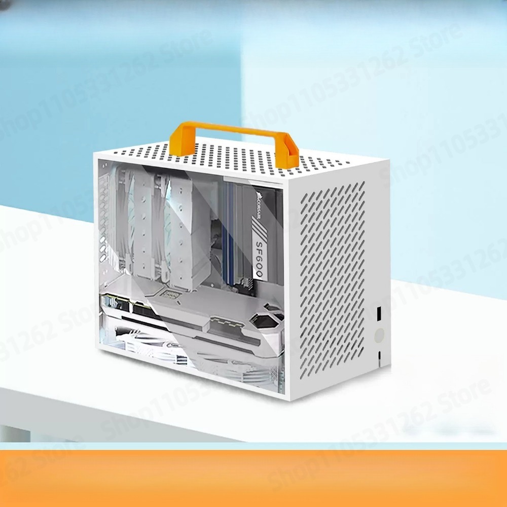 Mini Itx Case With Handle Portable - A59 Mini ITX Kasa Beyaz Küçük