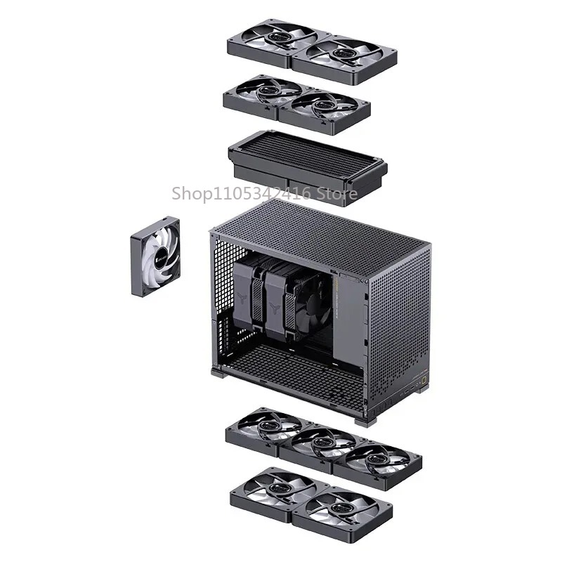 Siyah Şeffaf MATX Mini PC Kasa - Mini Itx Case Water Cooling Support incelemesi ve fiyatı