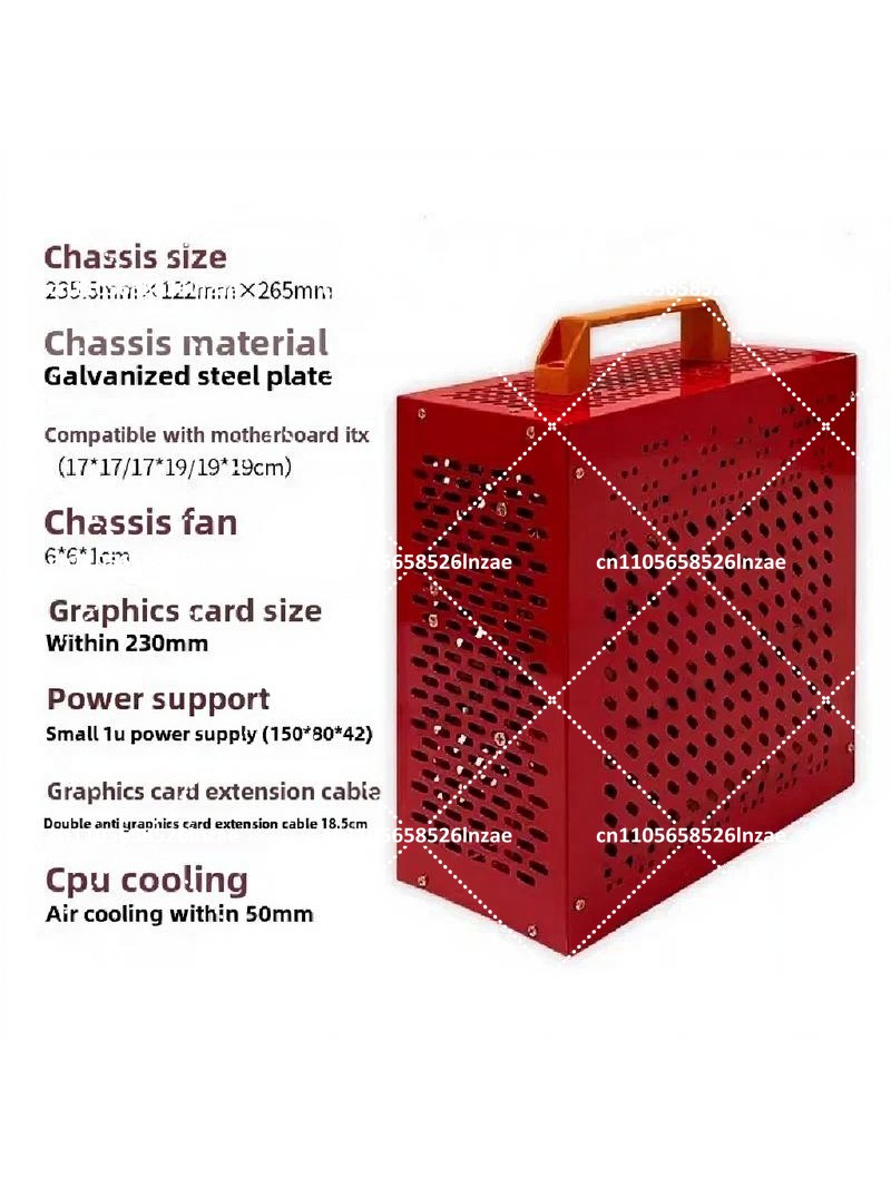 Beyaz Mini ITX PC Kasası 7.9L  - Mini Itx Case With Handle Portable incelemesi ve fiyatı