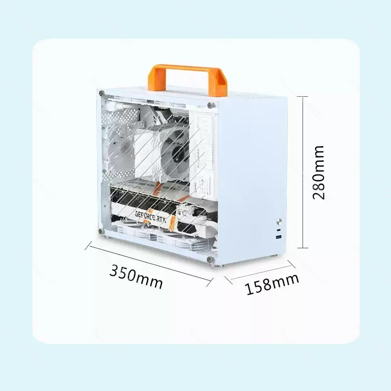 X79 Mini Bilgisayar Kasası Bey - Mini Itx Case Water Cooling Support incelemesi ve fiyatı