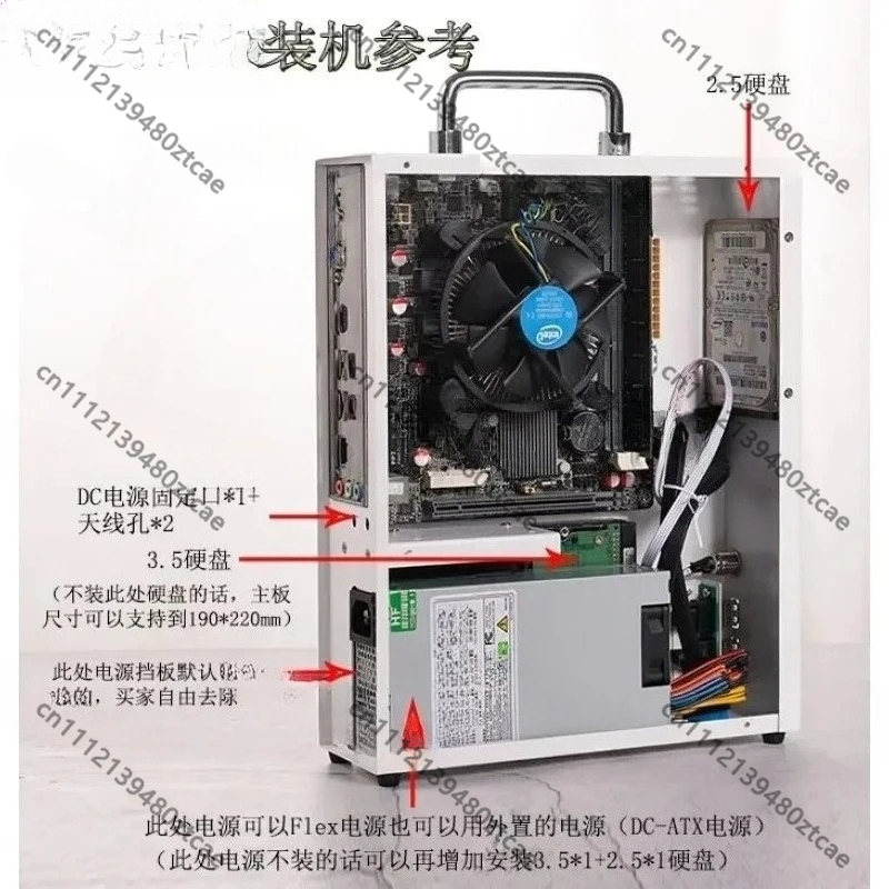 Beyaz Taşınabilir ITX MATX Min - Mini Itx Case With Handle Portable incelemesi ve fiyatı