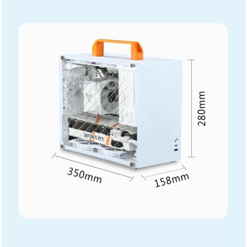 X79 Taşınabilir Beyaz Mini Bil - Mini Itx Case Water Cooling Support incelemesi ve fiyatı