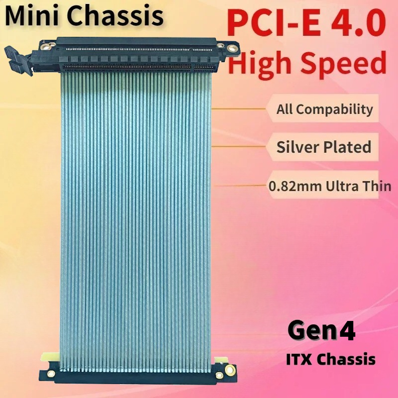 Mini Şasi PCIe 4.0X16 Gümüş Ka - Itx Case Pcie Riser 4.0 incelemesi ve fiyatı