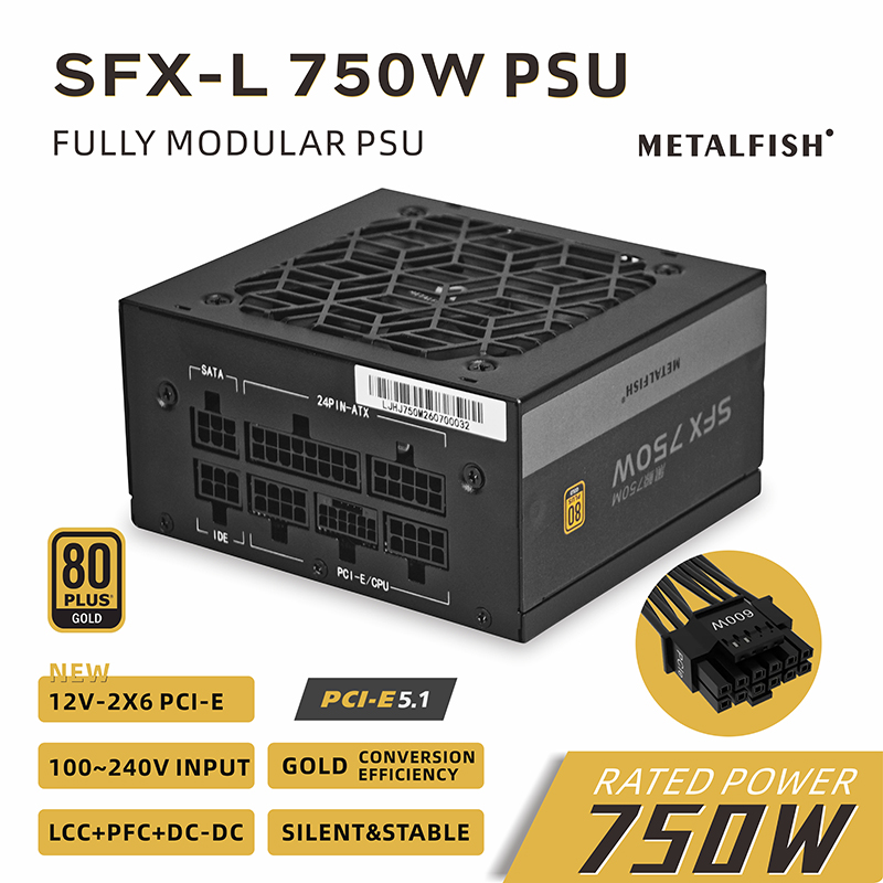 METALFISH SFX 750W 80PLUS Altı - Sfx Power Supply 750W Gold incelemesi ve fiyatı